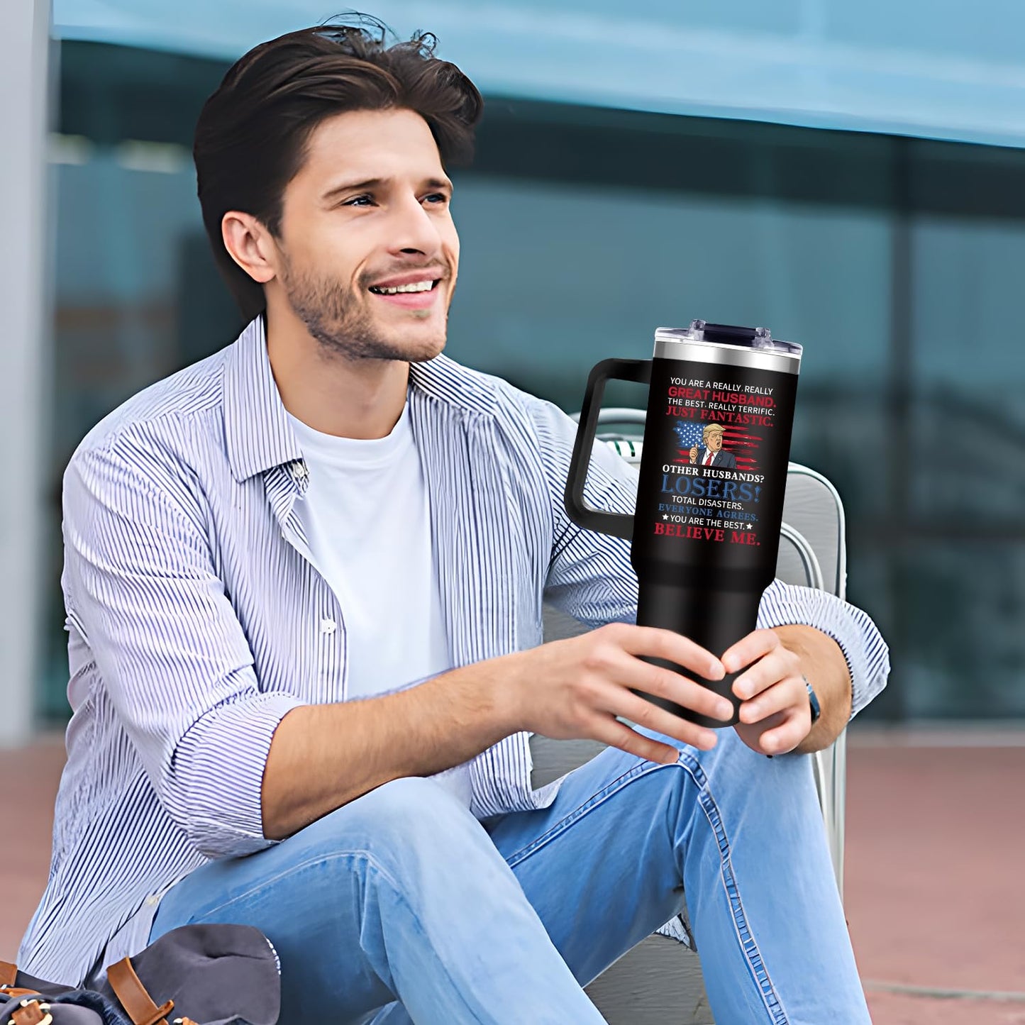 Gifts for Husband from Wife,Funny Husband Gifts for Valentine Day from Wife,40oz Husband's Tumbler Husband Gift, Unique Husband's Presents Gift Ideas for Husbands on Anniversary, Birthday Christmas