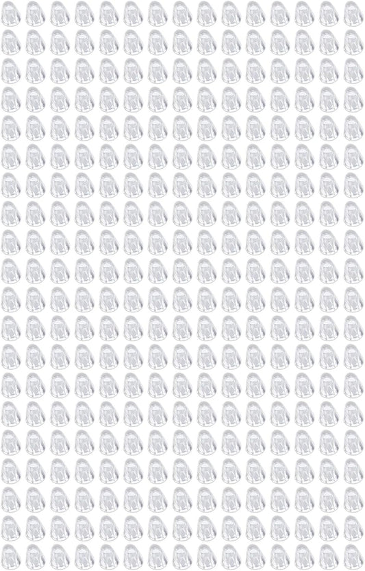 Eyeglasses Nose Pads, 300 Pcs Upgraded Soft Silicone Air Chamber Eyeglass Nose Pads, Rimless Glasses Screw Number 14 Silicone Eyeglass Framless Screw Hood Cover