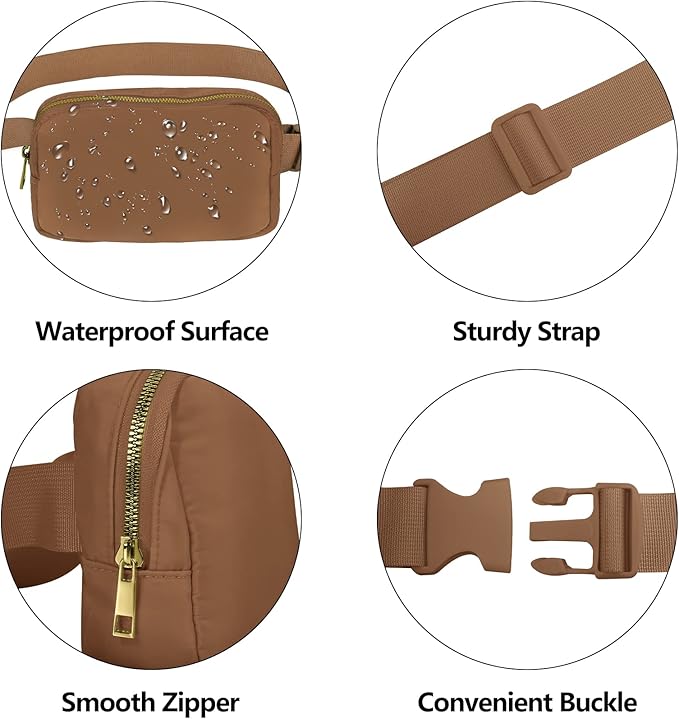 VOROLO Fanny Pack For Women And Men Crossbody Bag Belt Bag with Adjustable Strap Graduation Gifts