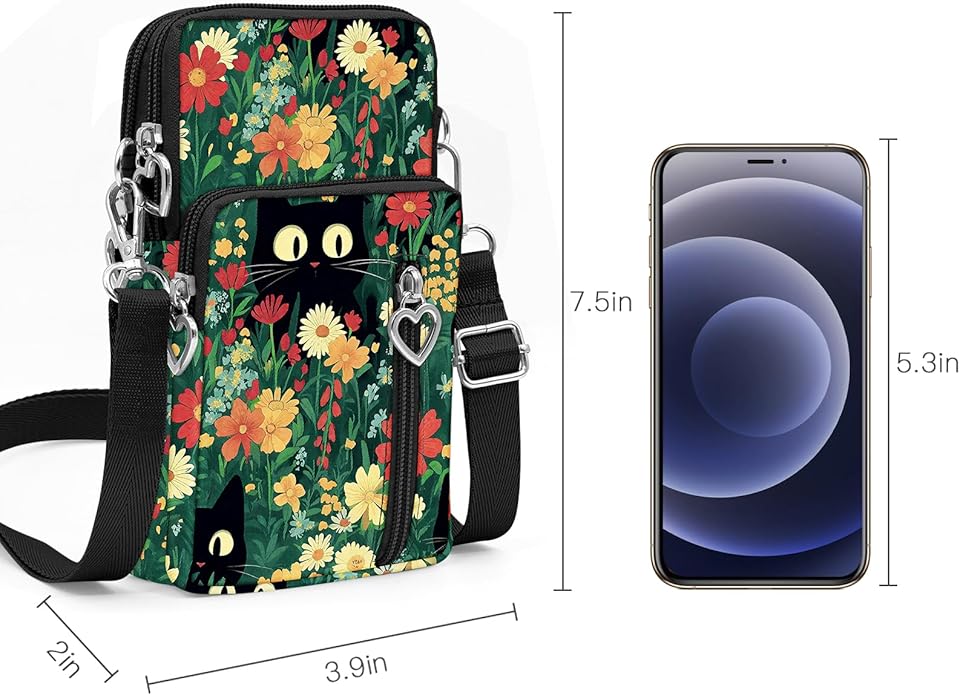 BIAOTIE Lightweight Small Crossbody bags Cell Phone Purses Travel Pouch Shoulder Bag for Women