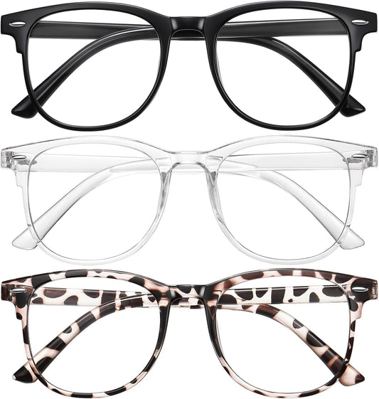 Okany Blue Light Blocking Glasses for Women Men, Round Computer Glasses, Anti-Glare/UV/Glare Gaming Glasses