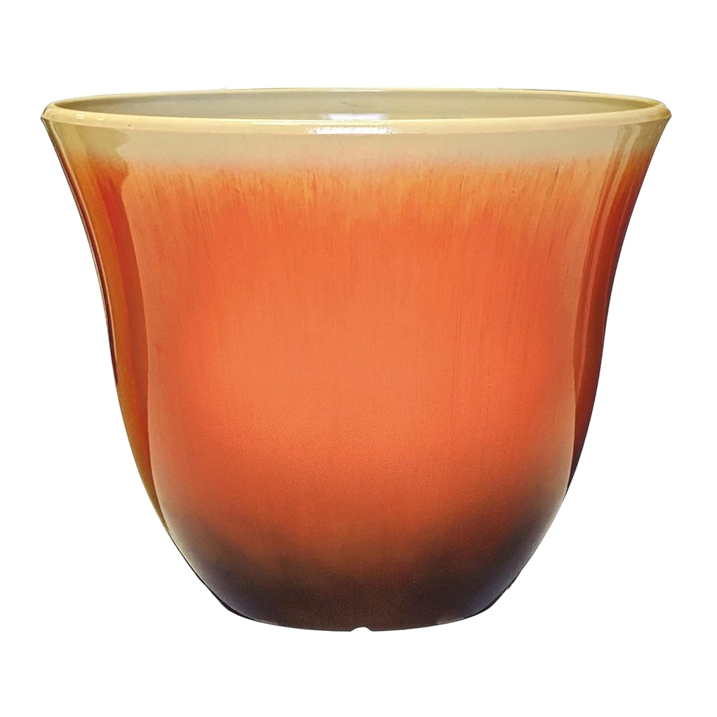 Classic Home and Garden Honeysuckle Resin Planters - Lightweight Indoor & Outdoor Plant Pots - UV-Resistant Plastic Flower Pots - Pot Planters for Flowers & Herbs (15" Tequila Sunrise)"