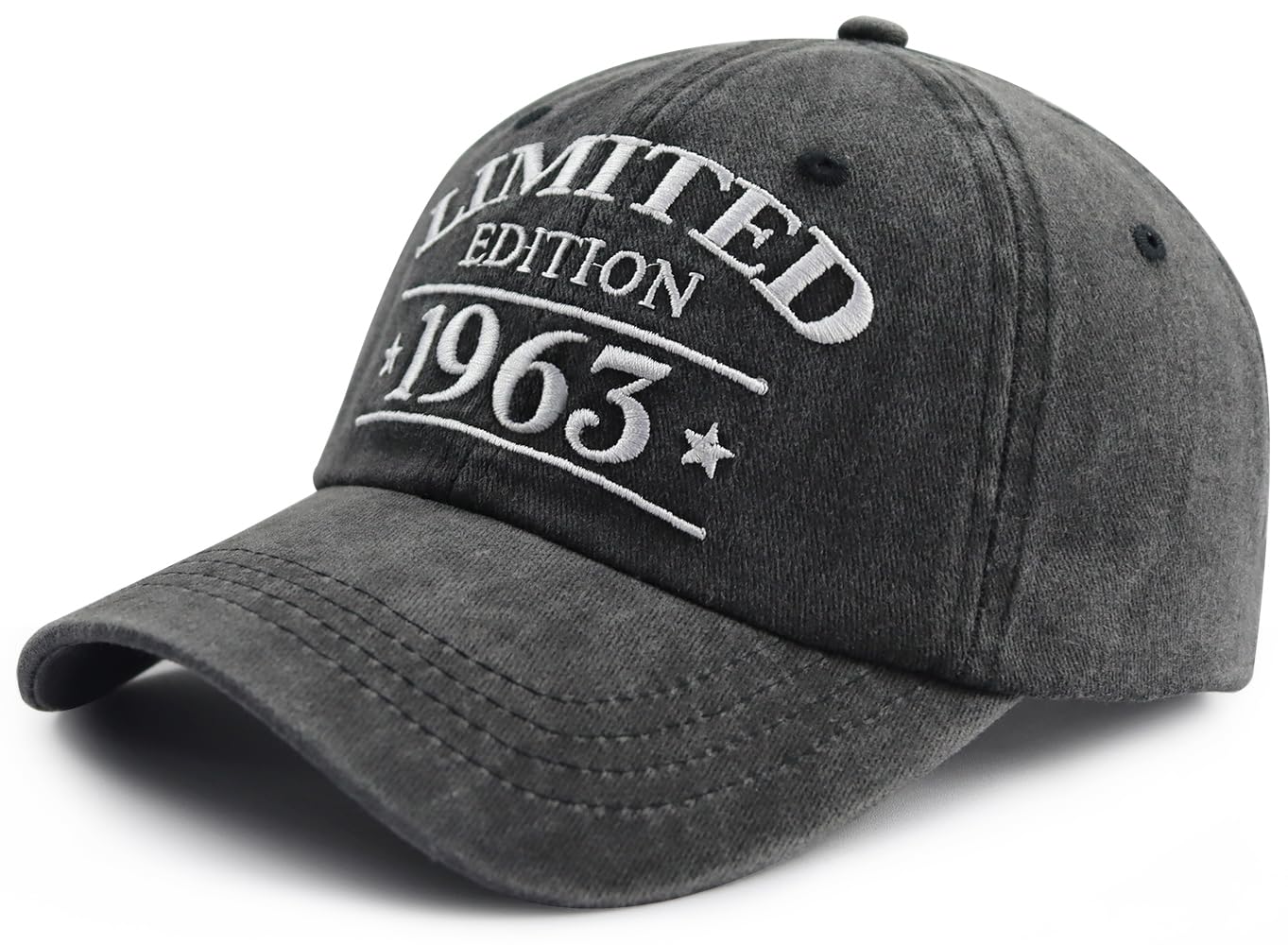 62th Birthday Gifts for Men Women, 62th Birthday Decorations Hats, Limited Edition 1963 62 Year Old Baseball Cap, Retirement Gifts for Grandpa Grandma Black