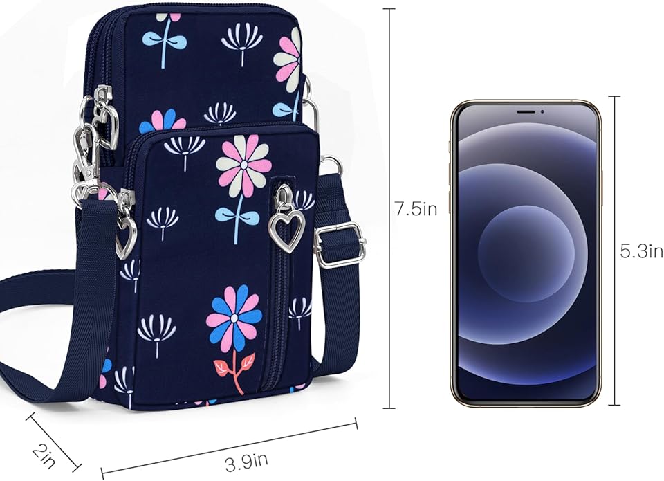 BIAOTIE Lightweight Small Crossbody bags Cell Phone Purses Travel Pouch Shoulder Bag for Women