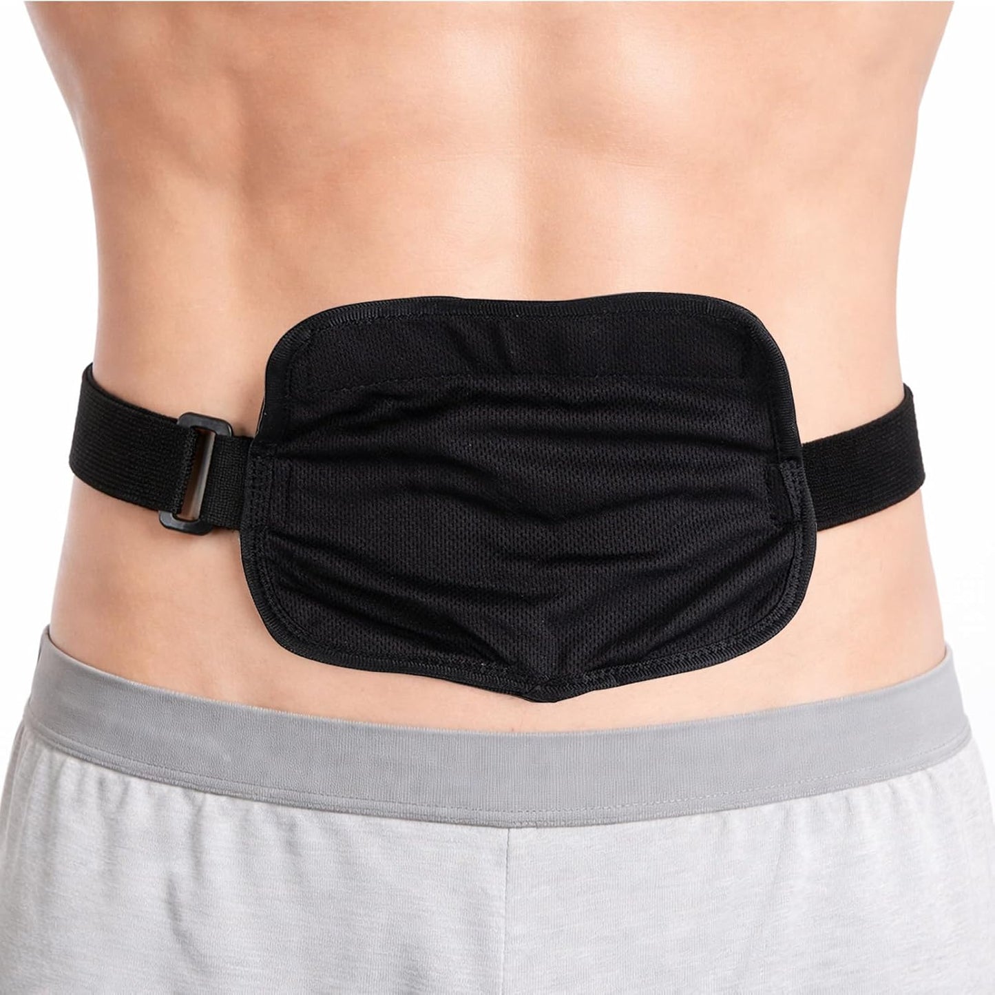 1PCS Peritoneal Dialysis Belt, Adjustable PD Catheter Holder, Feeding Tube Holder for Peg Tube, J-Tube, G Tube Accessories, Dialysis Patients for Sports and Nursing Supplies(Black)