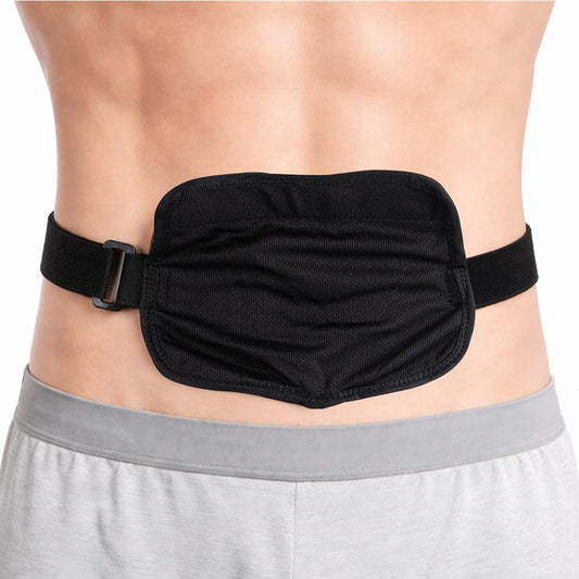1PCS Peritoneal Dialysis Belt, Adjustable PD Catheter Holder, Feeding Tube Holder for Peg Tube, J-Tube, G Tube Accessories, Dialysis Patients for Sports and Nursing Supplies(Black)