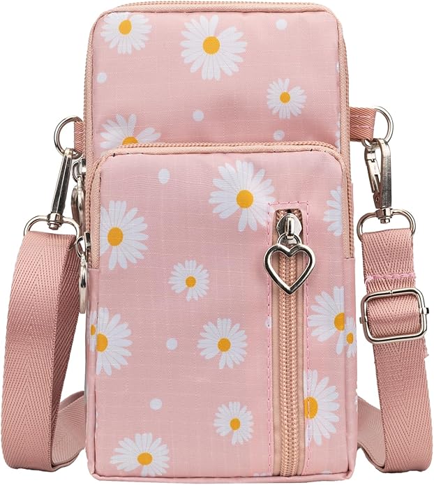 JANKS Small Crossbody Bag for Women - Mini Phone Purses with Crossbody Strap and Wallet - Nylon Arm Bag
