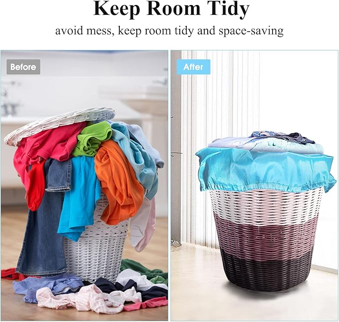 OTraki 28x45 inch Large Laundry Bags 2 Pack Heavy Duty Drawstring Laundry Wash Bags Big Hamper Replacement Liner Bag Dirty Clothes Washable for Camp Don't Drying, Melting 140-176℉