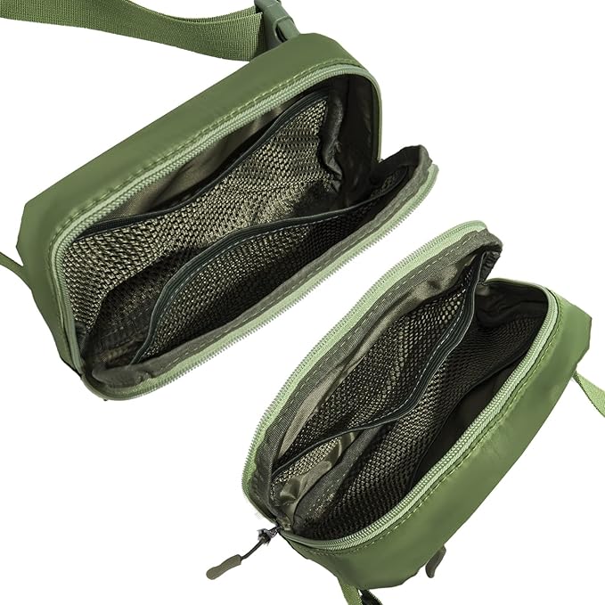 Belt bag Fanny pack crossbody bags for women Everywhere belt bag (Green)