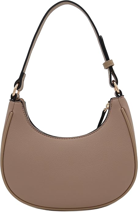 FashionPuzzle Small Crescent Shoulder Bag Underarm Purse