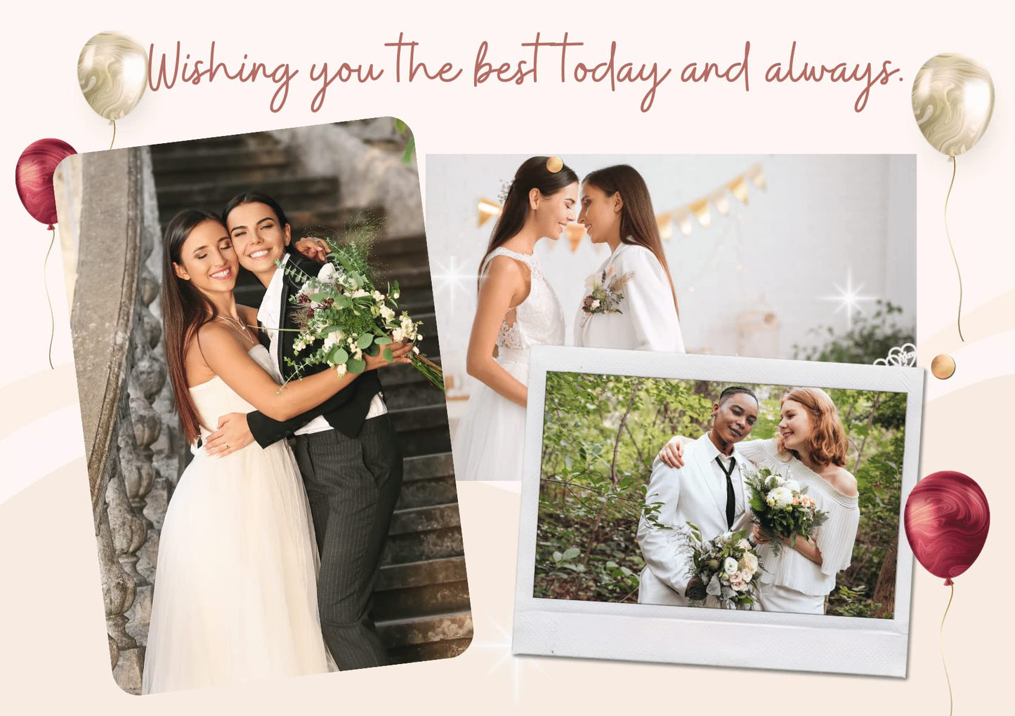Onebttl Wedding Gifts for Couples, Insulated Stainless Steel Wine Tumblers Set with Lid & Straw, for Newlywed, Ideal for Engagement, Anniversary, Bridal Shower - Mrs & Mrs, Lesbian Gifts