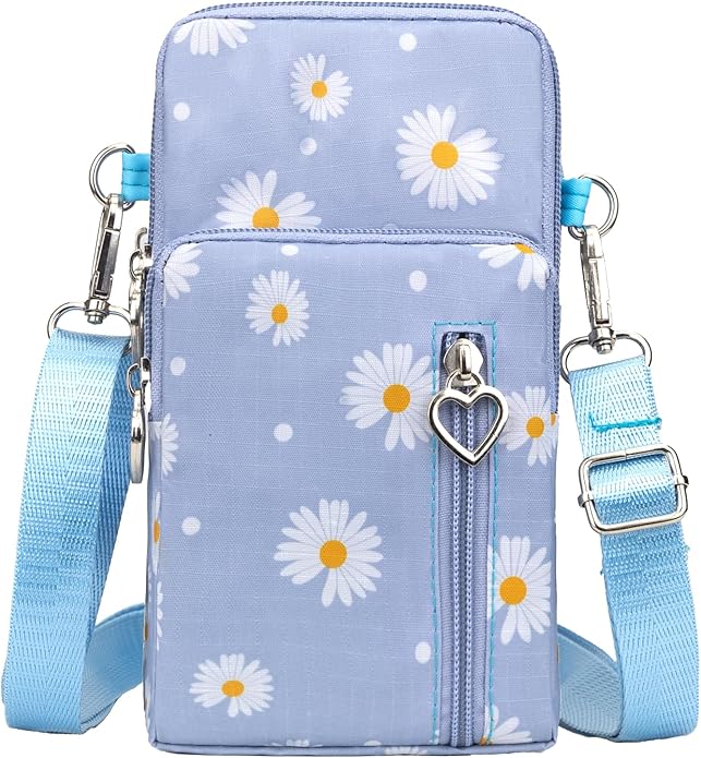 JANKS Small Crossbody Bag for Women - Mini Phone Purses with Crossbody Strap and Wallet - Nylon Arm Bag