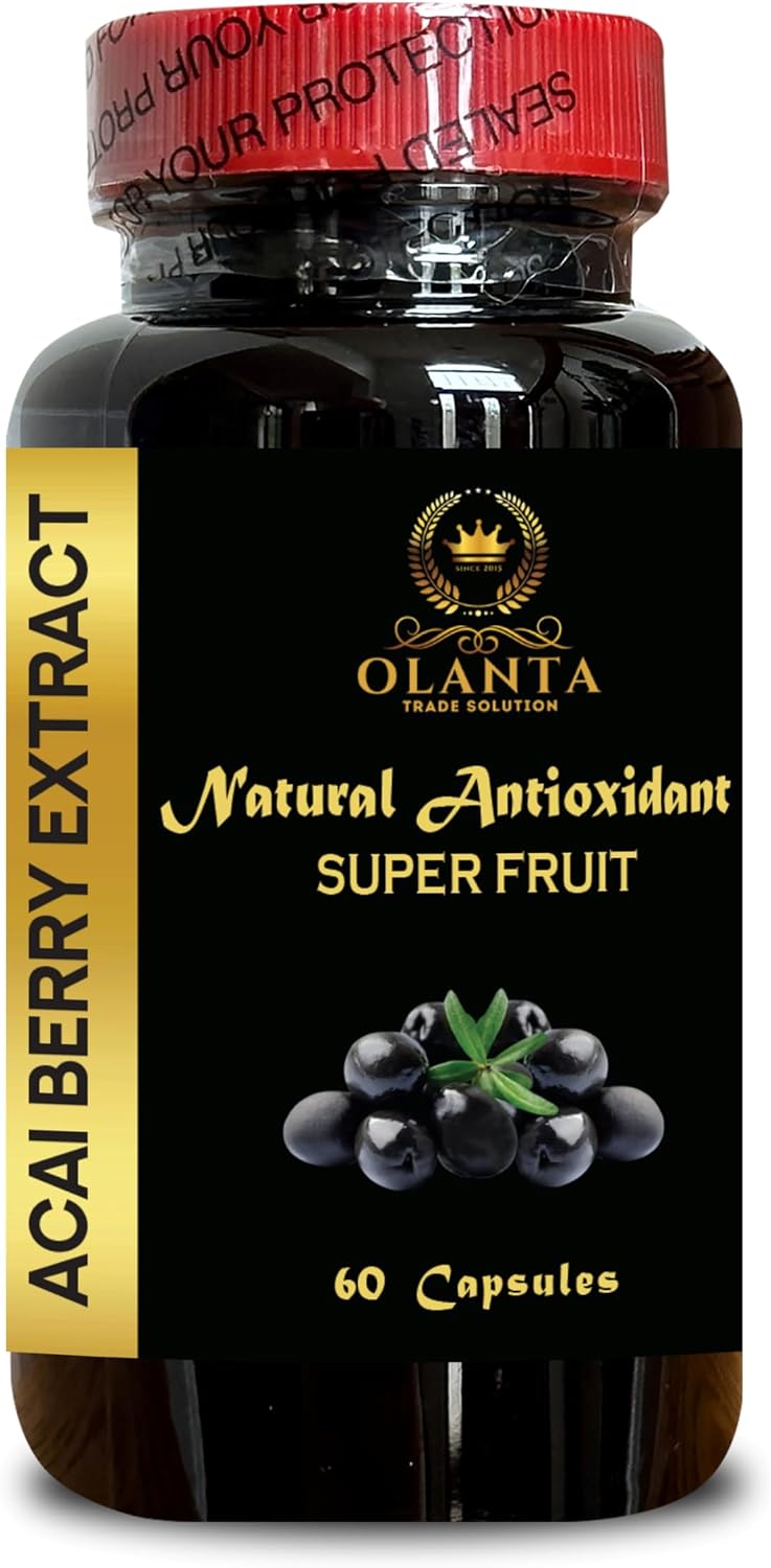 ACAI Berry Extract - Antioxidants Supplement, Acai Powder, 4:1 acai Berry Extract, All-Natural and Non-GMO Acai Boost Blend - 1 Bottle 60 Capsules