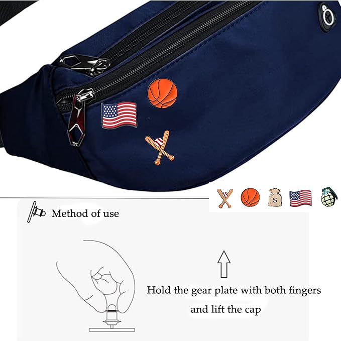 Fanny Packs for Men and Women, Waterproof Sports Waist Pack Bag for Travel Hiking Running Hands-free