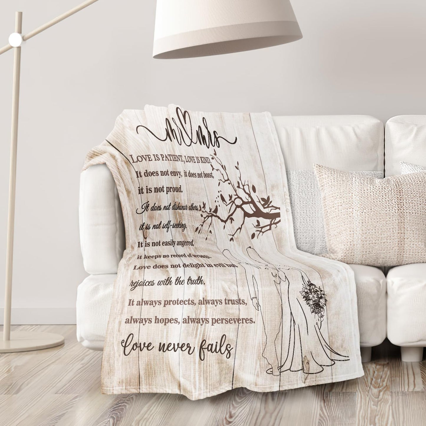 Wedding Gifts for Couples 2025 Soft Blanket, Bridal Shower Gifts for Bride to Be, Anniversary Mr and Mrs Gifts, Wedding Gifts for Newlyweds Just Married Gifts Wedding Throw Blanket 60 * 50