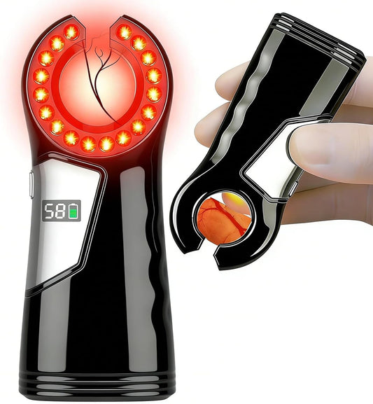 KSWEGKC Vein Finder for Nurses – Portable Rechargeable Device for IV Access & Phlebotomy,1-99 Adjustable Brightness, Digital Display, All Skin Tones, Difficult Veins,USB-C Fast Charge - Black