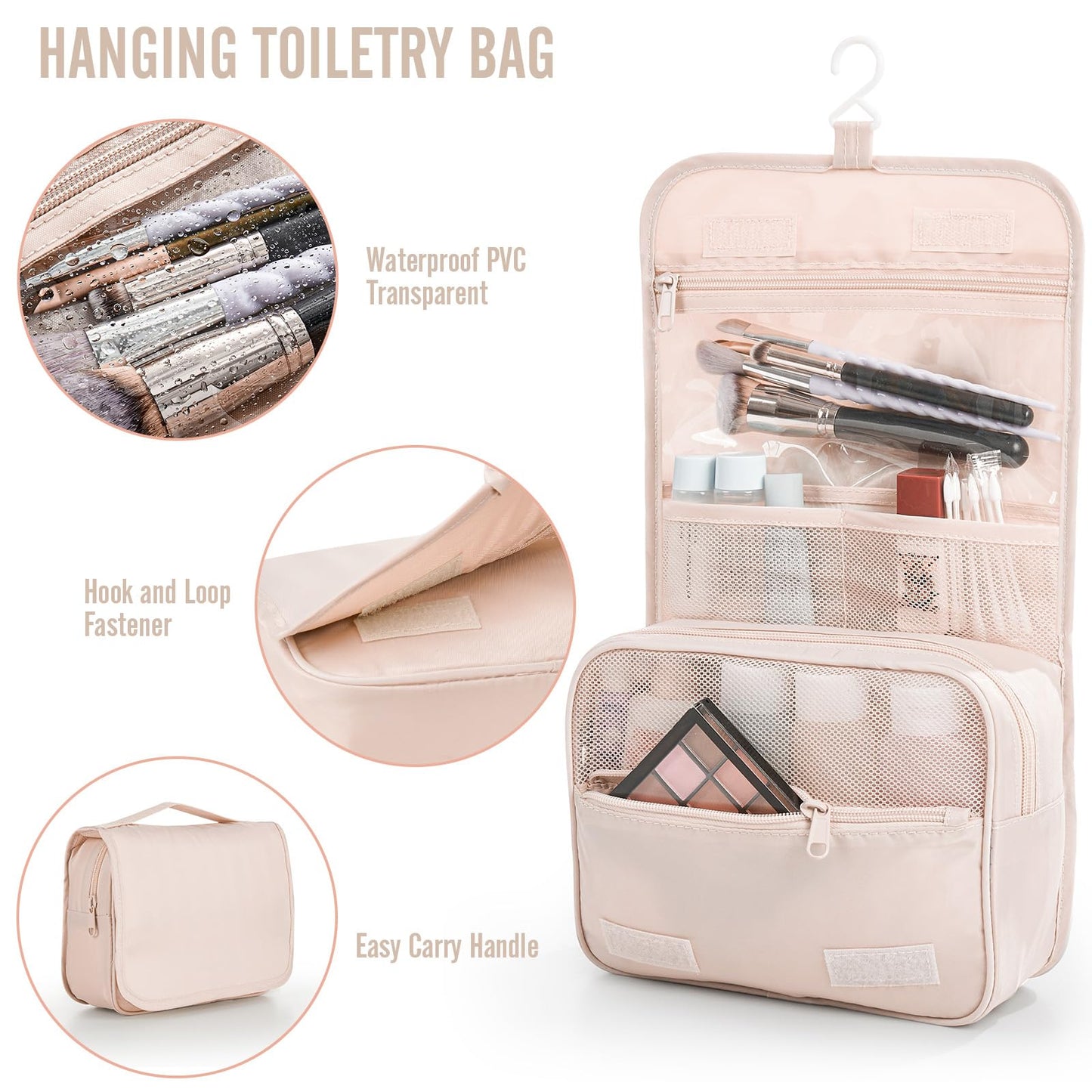 Veken 8 Set Packing Cubes for Travel, Birthday Gifts for Women Mom Her, Cruise Ship Essentials Accessories for Beach Vacation, Suitcase Organizer Bags for Luggage with Hanging Toiletry & Shoe Bag