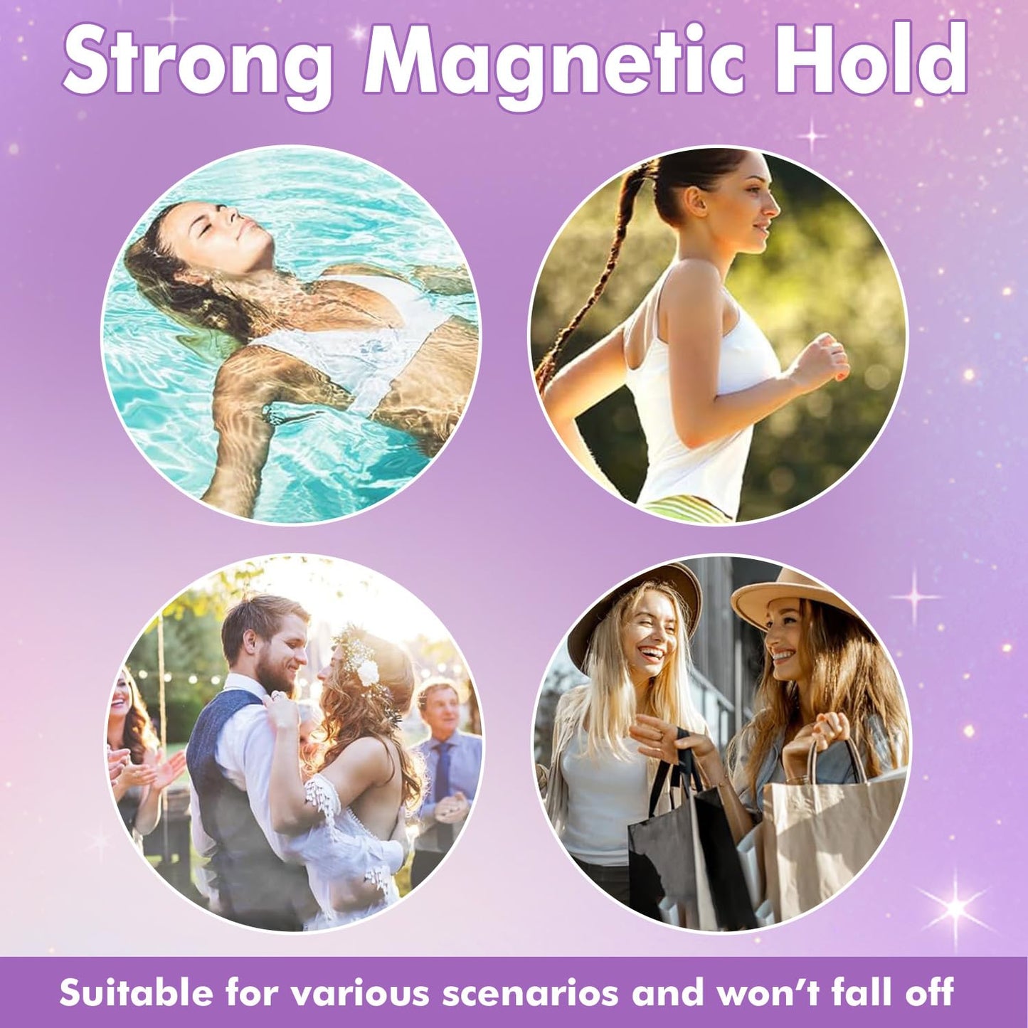 Elara Craft Magnetic Eyelashes with Applicator, Magnetic Eyelashes Natural Look,Reusable Magnet Lashes No Glue Needed Soft Lashes Kit(Fuller+Fuller)