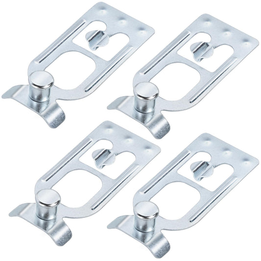 Teardrop Pallet Rack Safety Clip - Pallet Racking Beam Safety Clip Teardrop Connector for Spacerak, Steel King, Bulldog with Tear Drop Alignment Holes (100PCS)