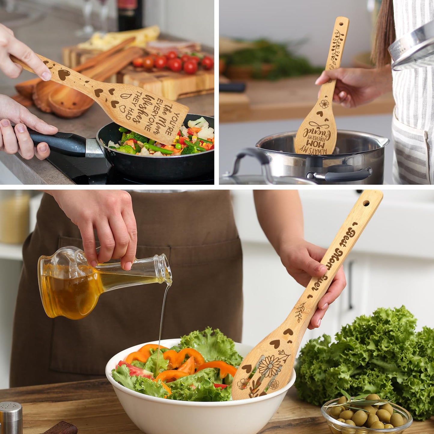 Birthday Gift for Mom Christmas Birthday Gifts from Daughter Son, I Love Mom Best Mom Ever New Single Moms Cool Christmas Mother's Day Gifts from Daughter Cutting Boards Unique Mom Gift