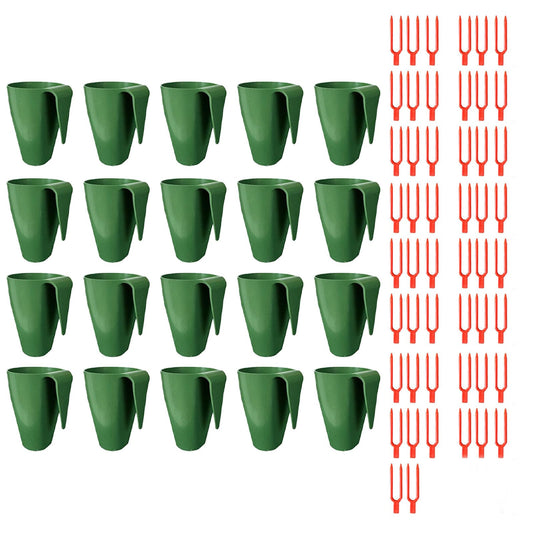ordinarYone Breathable Strawberry Propagation Cups with Runner Forks for Root Rot and Promoting Growth in High Hu