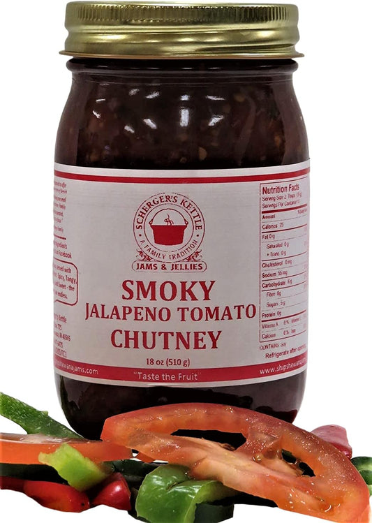 Smoky Jalapeno Tomato Chutney, 18 oz