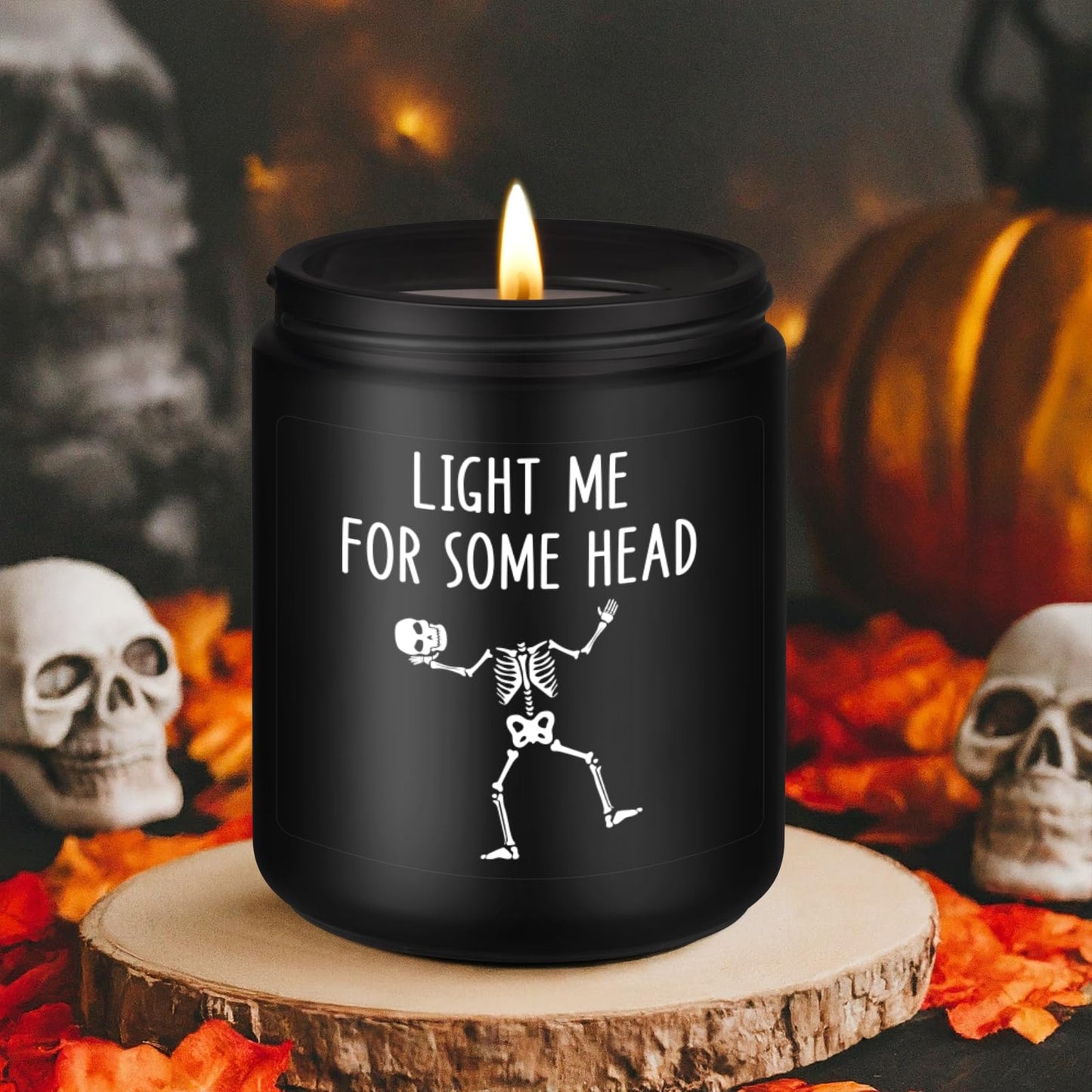 Fairy's Gift Scented Candle, Gifts for BF, BF Gifts, I Love You Presents for Him - Halloween, Spooky Birthday, Goth, Boo Basket Stuffers, Anniversary, Funny Skull Presents for Boyfriend, Husband, Him