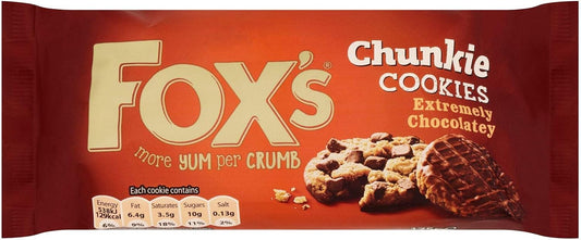 Fox's Extremely Chocolatey Chunkie Cookies - 175g - Pack of 4