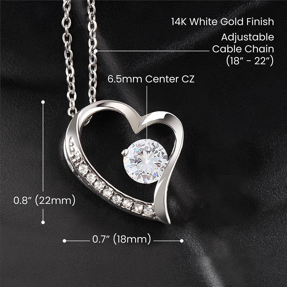 To My Future Wife Necklace From Husband, Soulmate Necklace For Women, Future Wife Jewelry, Birthday, Christmas, Valentine Gifts For Girlfriend Message Card #1