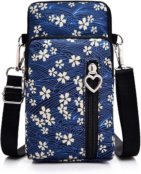 JANKS Small Crossbody Bag for Women - Mini Phone Purses with Crossbody Strap and Wallet - Nylon Arm Bag