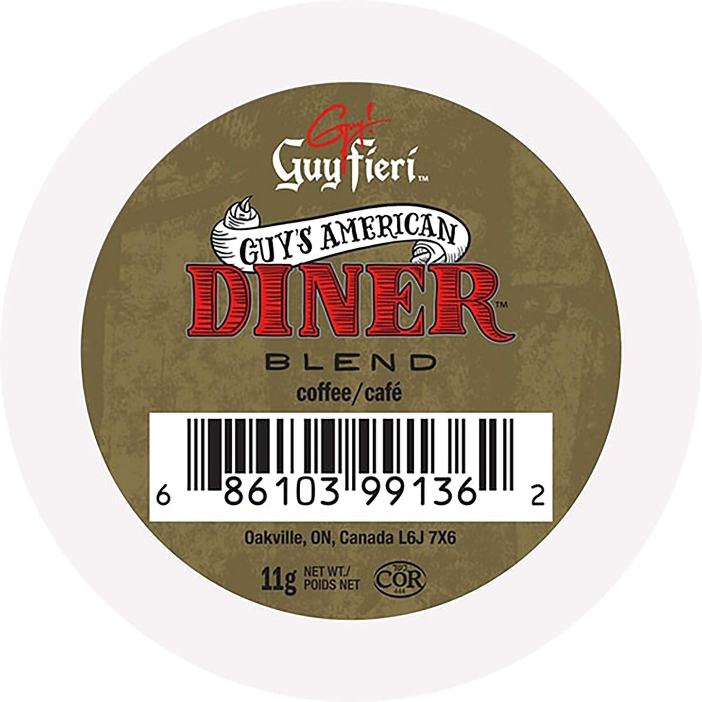 Guy Fieri Flavortown Roasts Coffee Pods, American Diner Blend, Medium Roast Coffee, Single Serve Coffee for Keurig K Cup Machines, 24 Countâ¦