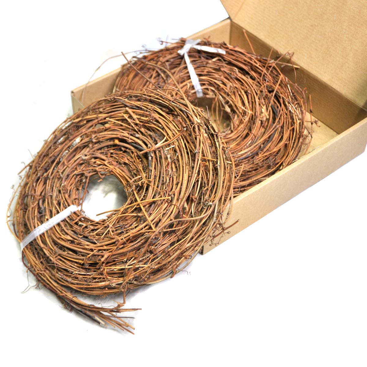 Ougual DIY Crafts Natural Grapevine Twig Garland Wreaths Decor 15-Feet （3-Pack）