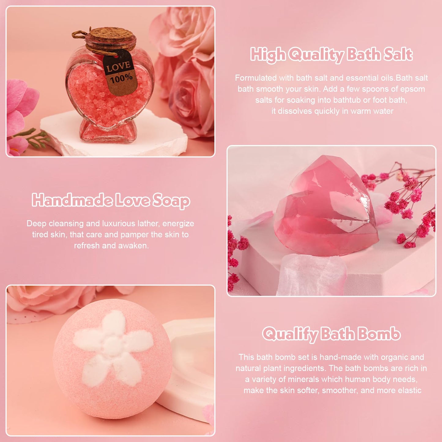 Happy Birthday Gifts for Women Friendship, Get Well Soon Gifts Baskets for Women, Self Care Package, Birthday Basket for Womens, Friends, Coworker Ideas (Best Wishes-PK)
