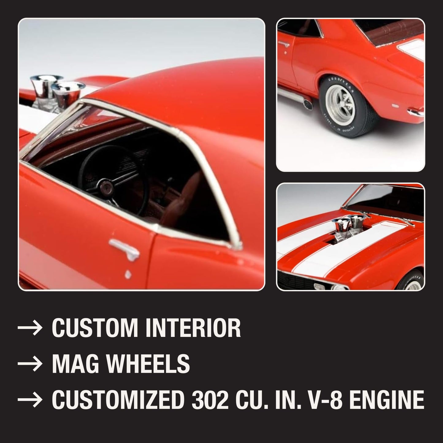 AMT 1968 Chevy Camaro Z/28 1:25 Scale Model Kit