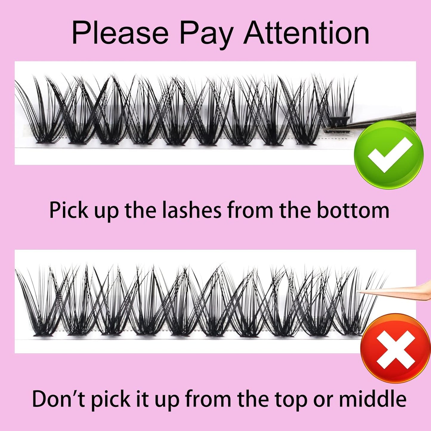 Eyelash Clusters LAUBESS Lash Clusters Individual Lashes Cluster Eyelash Extensions DIY at Home Waterproof Cluster Lashes (40D-C-Mix9-16)