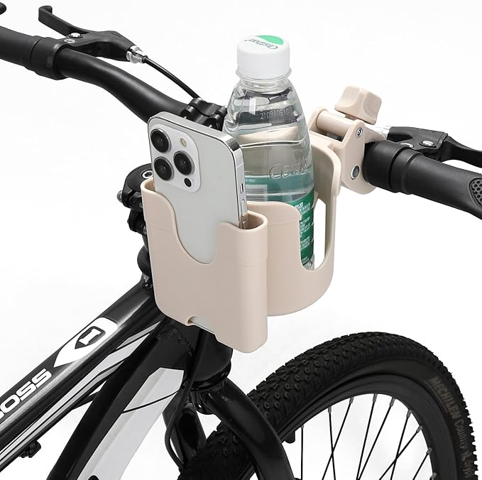 Accmor 2-in-1 Walker Cup Holder with Phone Holder, Wheelchair Cup Holder, Rollator Cup Holder, Cup Phone Holder for Walker, Wheelchair, Rollator, Mobility Scooter
