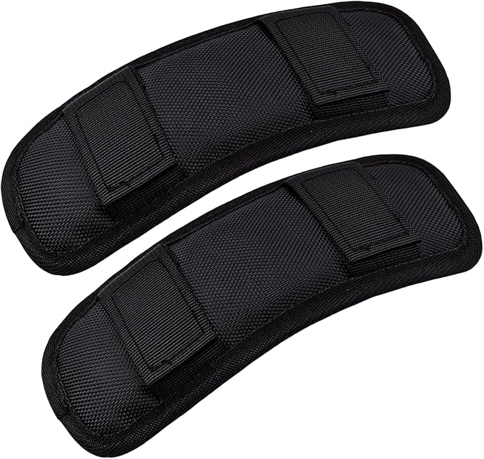Soft Shoulder Strap Pad, Breathable & Removable Backpack Strap Pads for Bag Strapï¼2PCS-Blackï¼