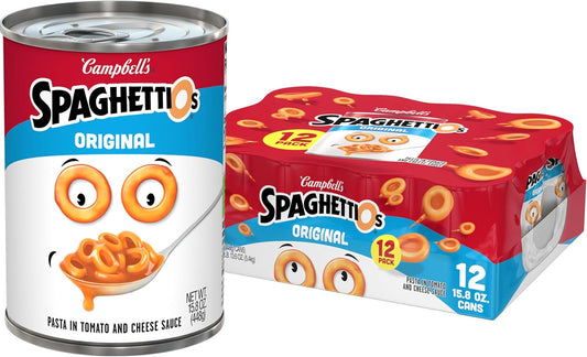 SpaghettiOs Original Canned Pasta, 15.8 oz Can (Pack of 12)