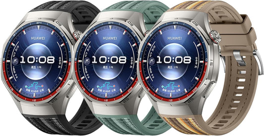 22mm Silicone Sport Band Compatible with Huawei Watch GT6 Pro 46mm, Waterproof Flexible Replacement Straps for Huawei Watch GT6 Pro