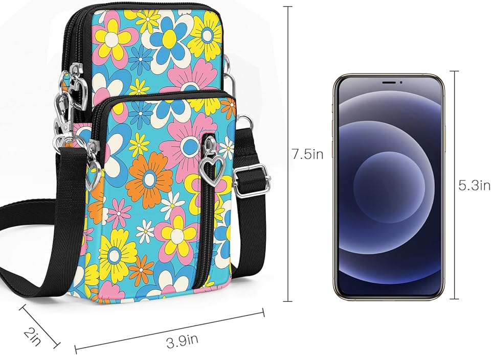 BIAOTIE Lightweight Small Crossbody bags Cell Phone Purses Travel Pouch Shoulder Bag for Women