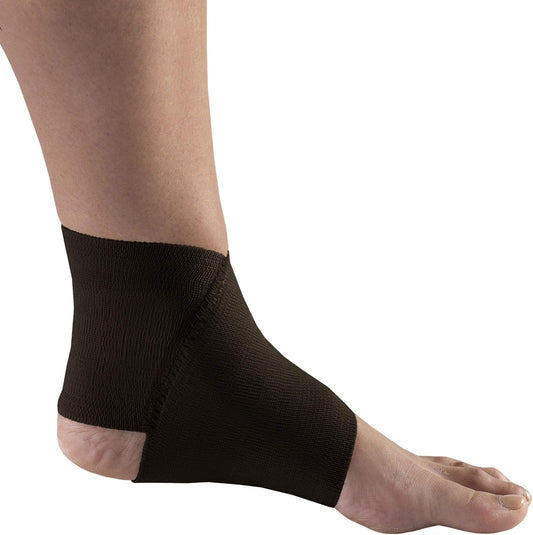 Champion Figure-8 Ankle Support, Light Elastic Compression Brace, Muscle Joint Recovery, Black, Small