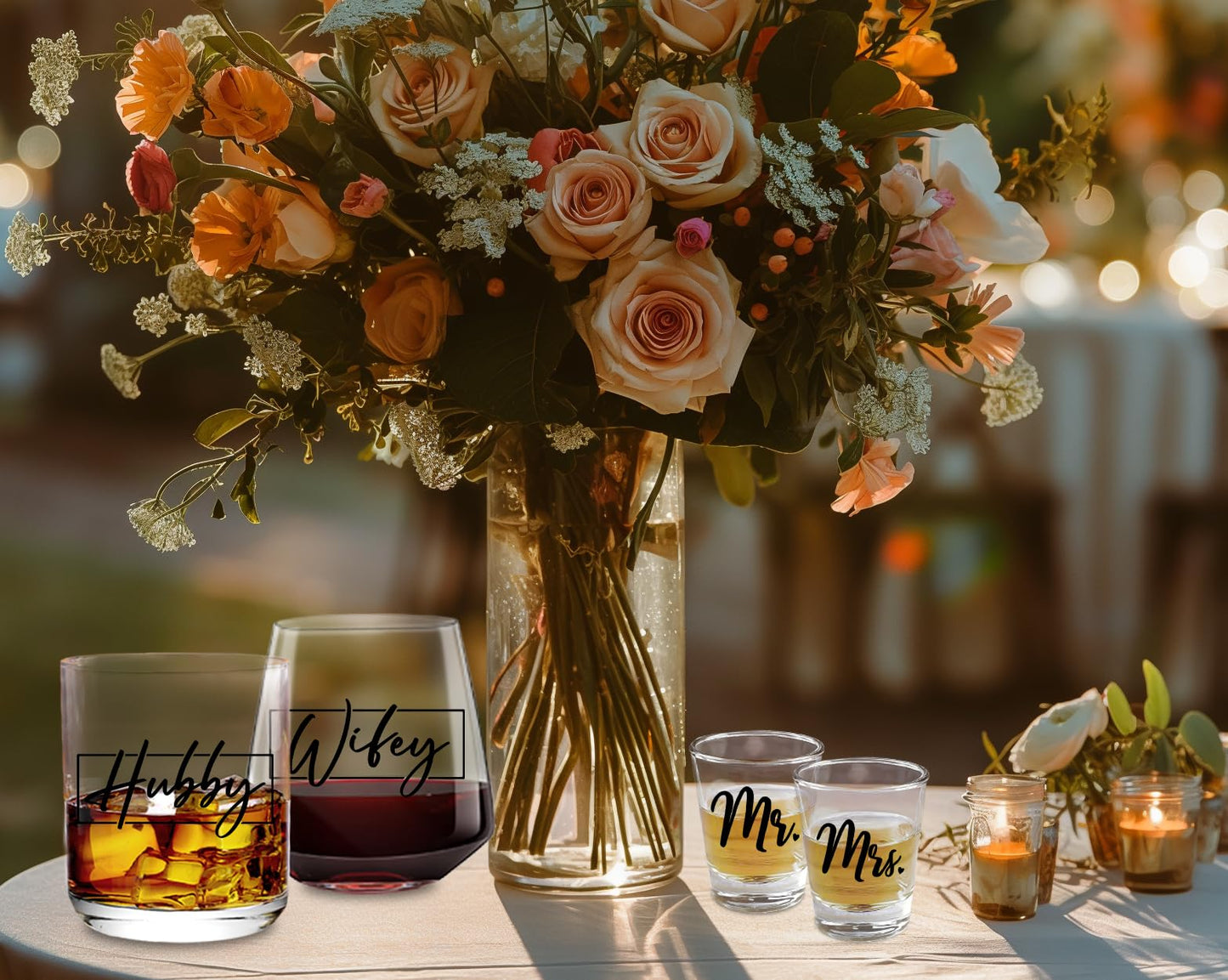 Wedding Gifts for Newlywed 2025, Unique Engagement Wedding Gifts for Newlywed Mr and Mrs Him and Her, Novel Couple Wishes for Couples