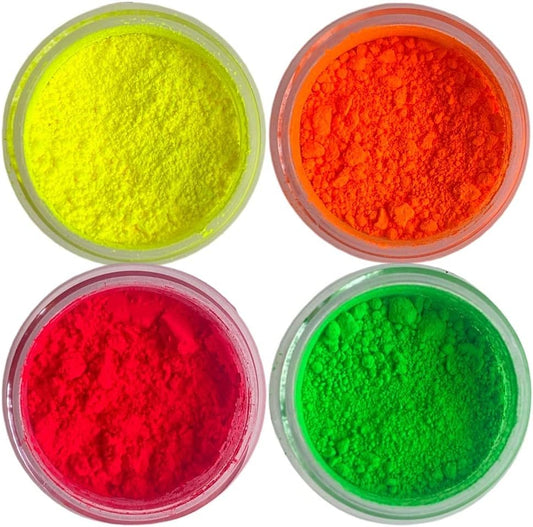 Oh! Sweet Art - Edible Petal Dust - For Decorating Cakes, Cupcakes, Cake Pops, & More - Kosher, Food-Grade Coloring - Neon Set x 4 units each jar 4 grams