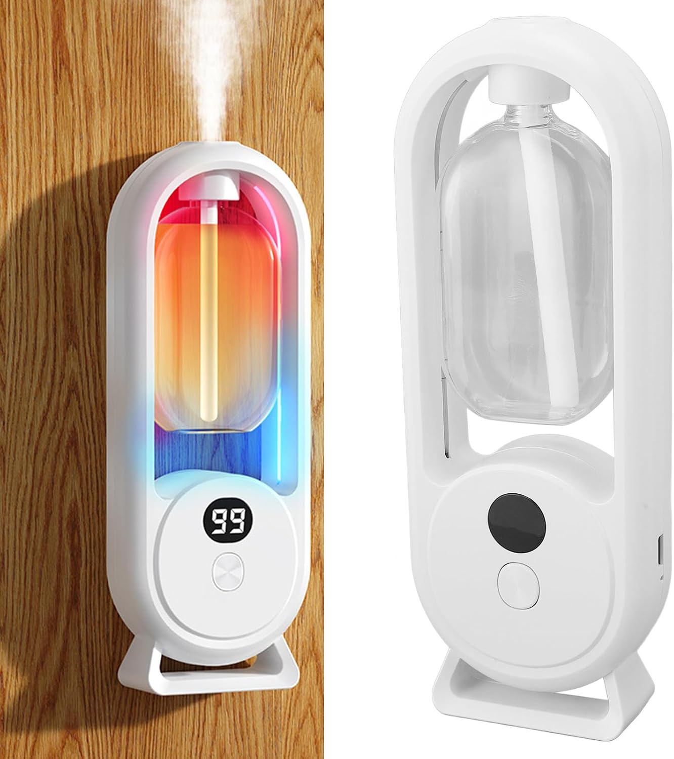 TARSHYRY Wall Mounted Essential Oil Diffuser,Wall Mounted Essential Oil Diffuser 3 Power Level 360° Surround Spray, Battery Life with LCD Display, TARSHYRYksay9vhod8