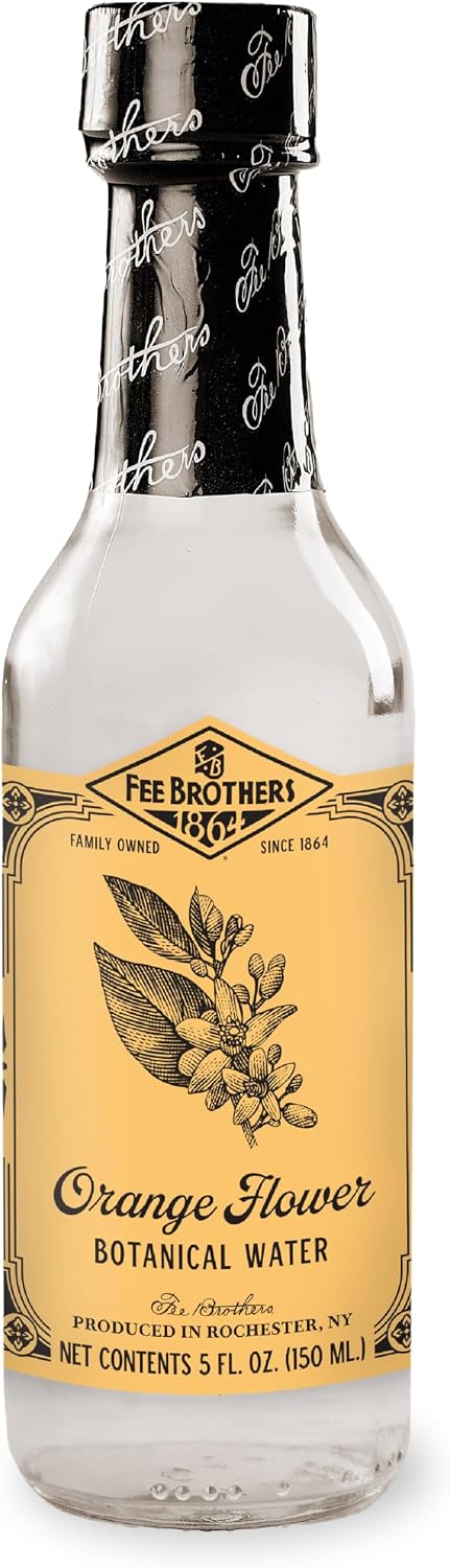 Fee Brothers Orange Flower Botanical Water - Cocktail Mixer, Aromatic Spirit and Floral Flavoring Extract, 5 fl oz