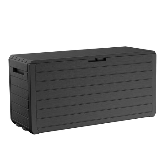 Keter Atlas 70 Gallon Deck Box – Weather‑Resistant Outdoor Storage Chest for Patio, Yard & Pool, Durable Resin Construction, Lockable Lid, Easy‑Open Design