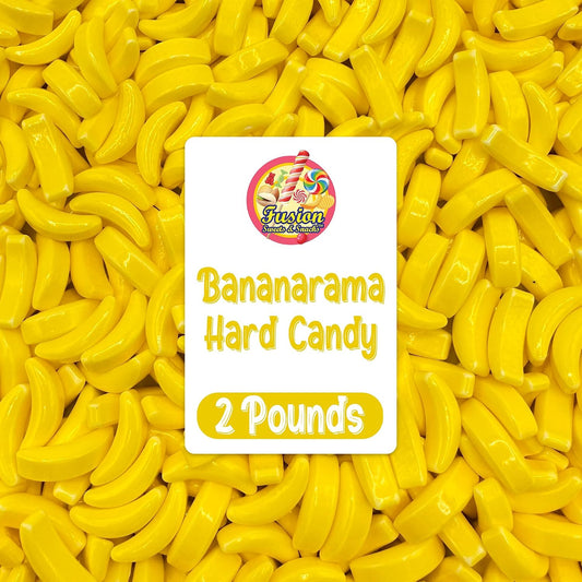 Bananarama Banana Candy – 2 LB Bulk Banana Flavored Hard Candy – Yellow Banana Candies – Candy Bananas for Gumball Machine Refills, Buffets, Party Favors, Gifts & More