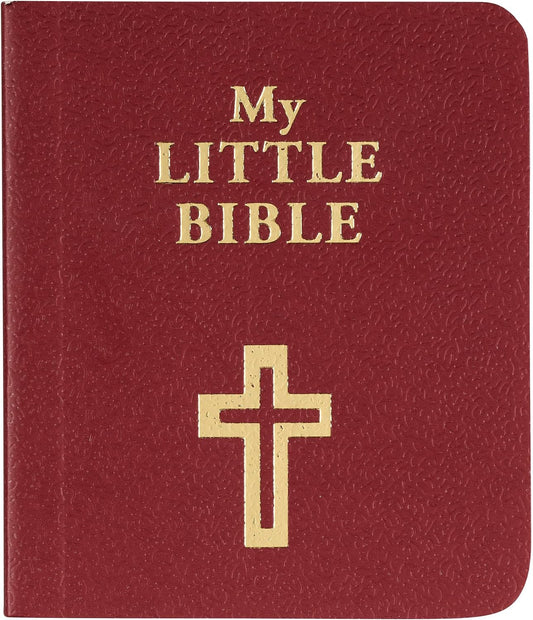 My Little Bible 2” Standard Edition - Selections of Key Verses From Every Book, Tiny Palm-size OT NT Scripture for Ministry Outreach, Classic 1769 KJV Text, 2" x 2.5”, Red