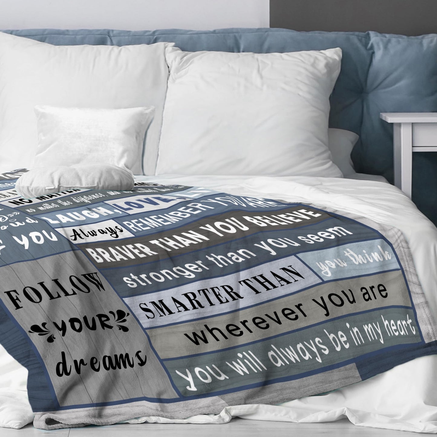 Spwasplo Gifts for Brother Fathers Day Blanket from Sister - Brother Christmas Birthday Gift Adult - Ultra Soft Plush Throw Present Ideas for Bedding Sofa - 60"x50"