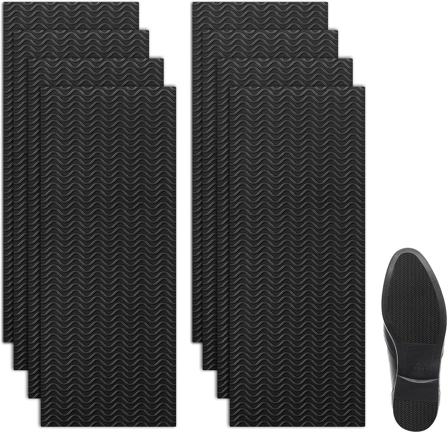 8 Pcs Non Slip Pads for Heels & Flats–Adhesive Sole Grips, Anti Slip Sole Protector for Slippery Bottoms, Grip Stickers for Women and Men